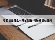 喷胶棉是什么材质的简称,喷胶棉是啥面料